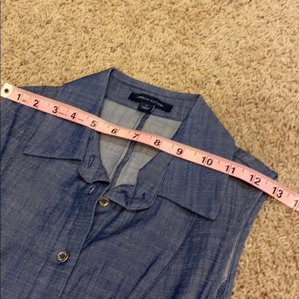 Tommy Hilfiger 2 denim shirt dress button down - Picture 5 of 9